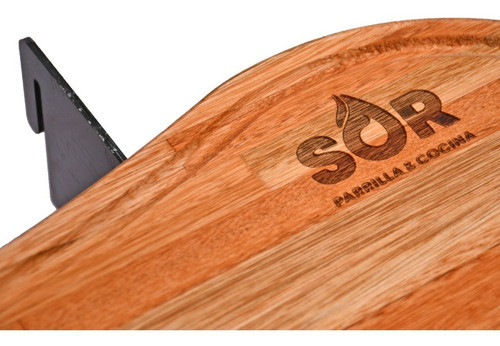 Tabla Fogonero Asador De 120 Cm C/soporte Sor 1