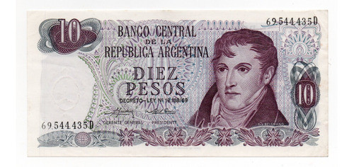 Billete Argentina 10 Pesos Ley Bottero 2356 0