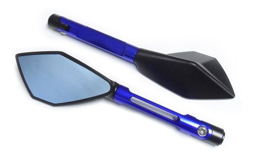 Espejos Deportivos Kawasaki Z750 Azul Mk Motos 0