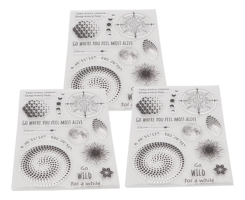 Selos Transparentes, 3 Peças, Selo Transparente, Álbum De Re 1