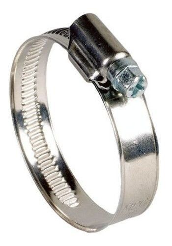 Abrazadera Inoxidable Estampada 16-27mm Fleje 12mm  X 10 Un 0