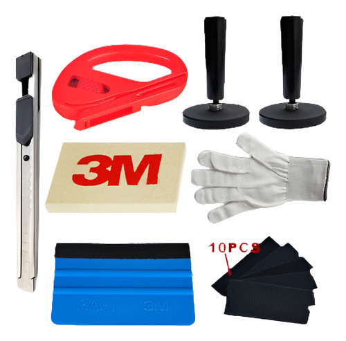 Kit Del Cuerpo De Coche 9pcs Teñido Abrigo Herramientas Jala 1