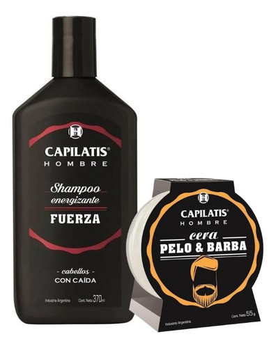 Capilatis For Men  Shampoo Fuerza + Cera Pelo & Barba Hombre 0