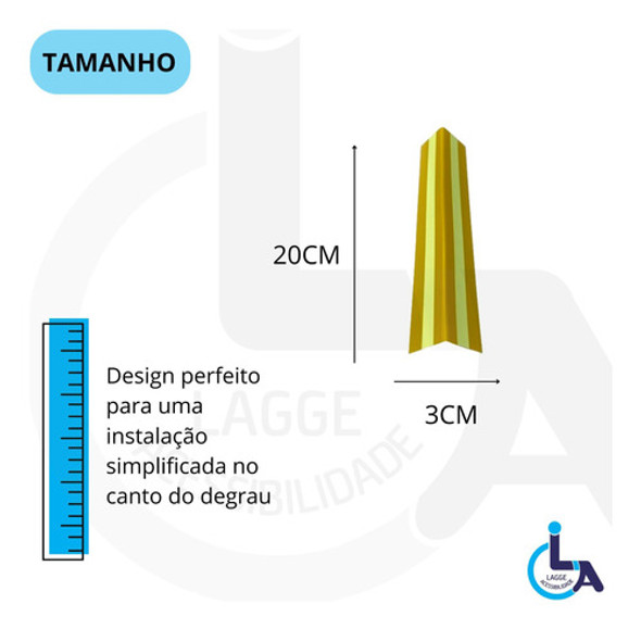 Kit 20 Sinalizador Ft Tipo Cantoneira 200x30mm C/adesivo 1