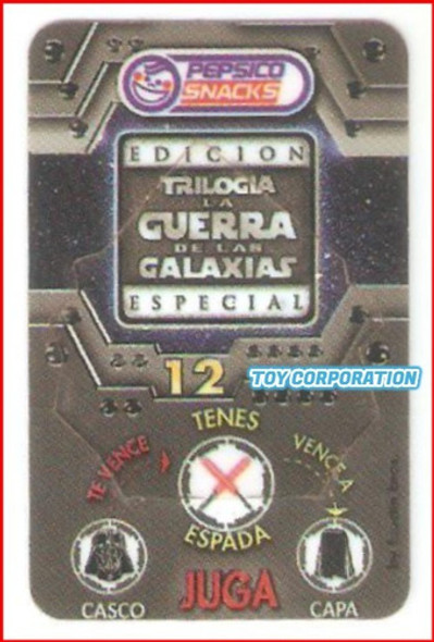 X-wing Pepsico Snacks Pegaláctico Star Wars Promocional Tazo 1