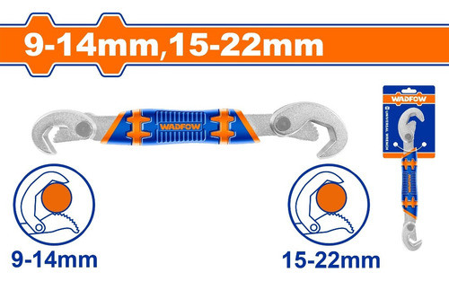 Llave Universal Doble Boca Ajustable Wadfow Wuw1101 P G 1