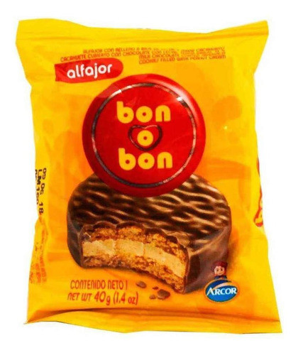 Alfajor Bon O Bon Simple Negro X10un- Kiosco Full7x24 0