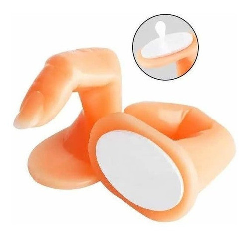 Dedo De Practica Con Uña X 2un. - Uñas Esculpidas 0