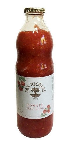 Tomate Triturado Orgánico - San Nicolás - Botella 1l 0