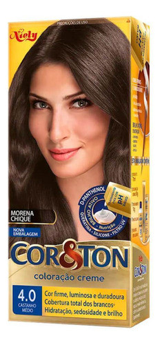 Cor & Ton Niely Tintura  Castanho Médio 4.3 0