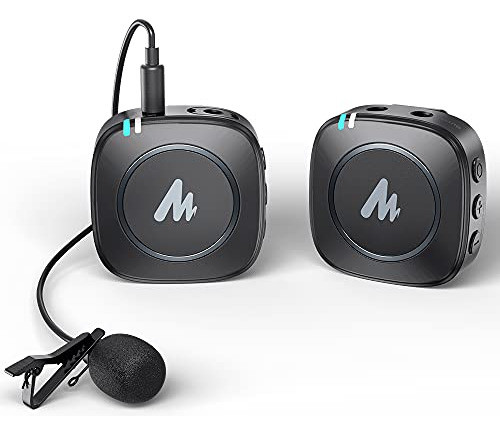 Sistema De Micrófono Inalámbrico Maono 2.4ghz Micrófono Comp 0