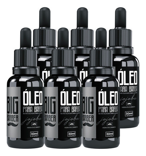 Óleo Para Barba Big Barber 30ml Hidrata O Pelo Caixa 6 Unid 0