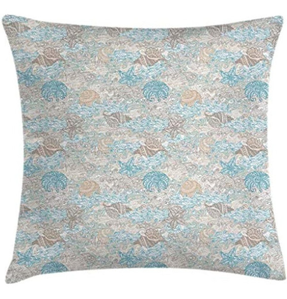 Funda De Cojín De Tiro Náutico Por Ambesonne, Concha De Mar 0