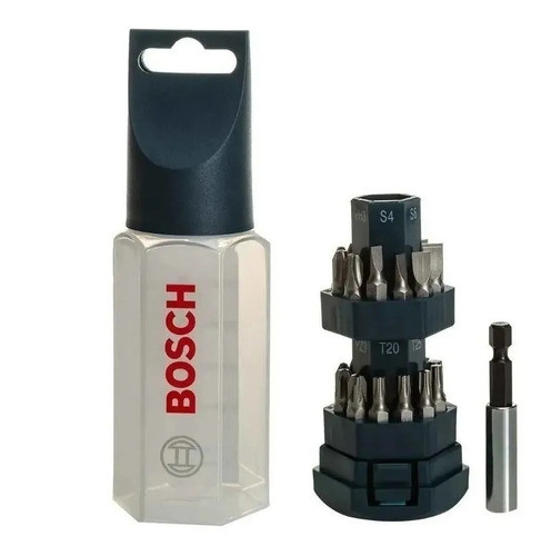 Juego Set Puntas Atornillador 25 Pzs Magnetico Estuche Bosch 0