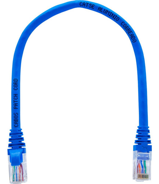 Kit Patch Cord Para Roteador Cat5e  2un. De 1m + 2un. 30cm 1