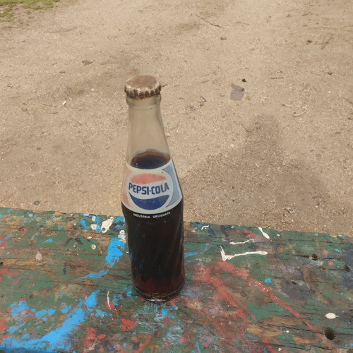 Antigua Botellita De Pepsi  Cola Con Su Contenido Original 0