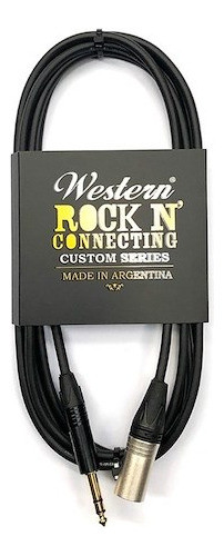 Western Cable Plug Estereo Canon Macho 6 Mt Musicapilar 0