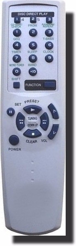 Controle Remoto Aparelho De Som Aiwa Rc-zas02 1