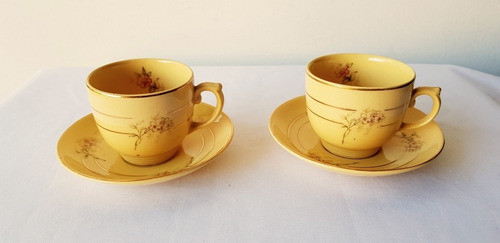 2 Dúos Café (2 Tacitas, 2 Platos) Loza Inglesa Antigua Woods 0