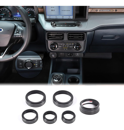 6 Pcs Para Perillas De Tablero Para Ford Maverick 2022/24_a 1
