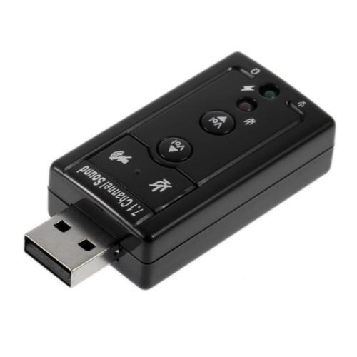 12 Mbps Mini Usb 2.0 3d Virtual 7.1 Channel Audio Tarjeta De 0