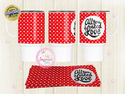 Plantillas Jarros Térmicos Frases Positivas Mockup Sublimar 1