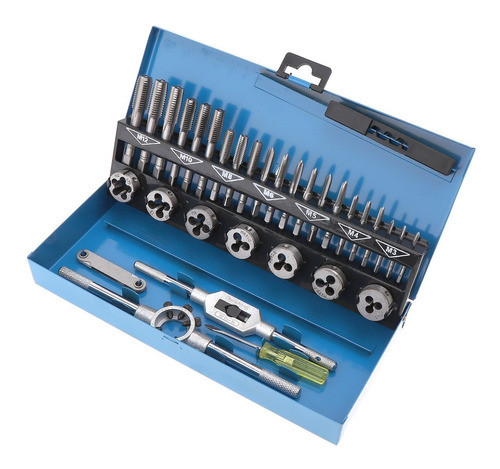 Juego Machos Y Cojinetes Terrajas 32 Piezas Kit Profesional 0
