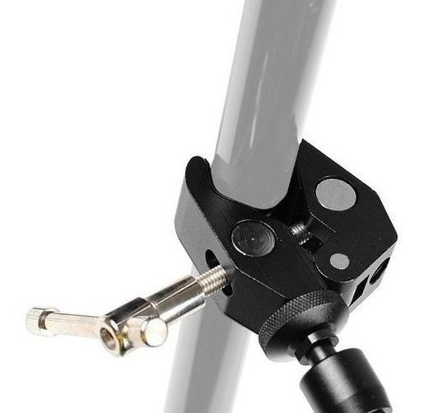 2 Grampos De Metal Super Garra Clamp Para Braço Magic Arm 0