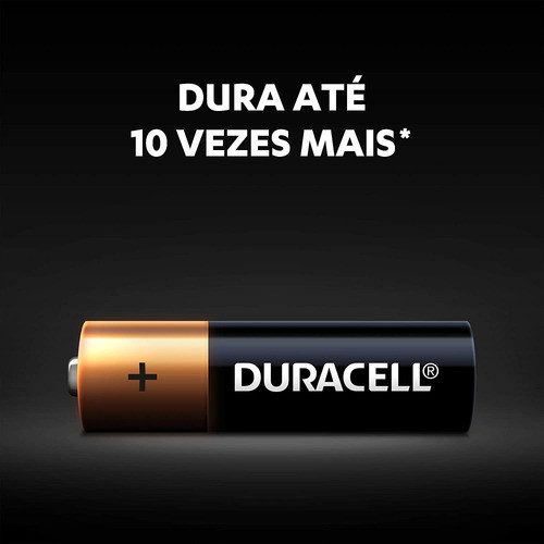 Kit 16 Pilhas Alcalinas Duracell 4 Cartelas Dura Mais 1