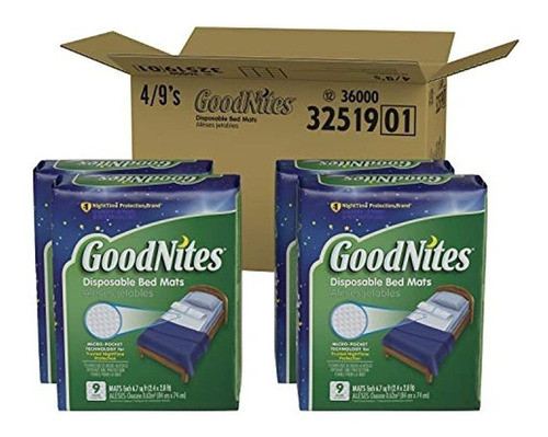 Tapetes De Cama Desechables Goodnites Para Mojar La Cama, 2. 0