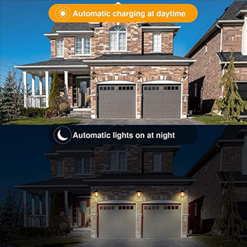 Luces Solares De Granero Al Aire Libre 2 Piezas, Montaje En 1