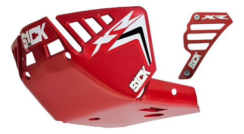 Cubrecarter Plastico Rojo Con Calco Y Cubre Piñon Tornado 0