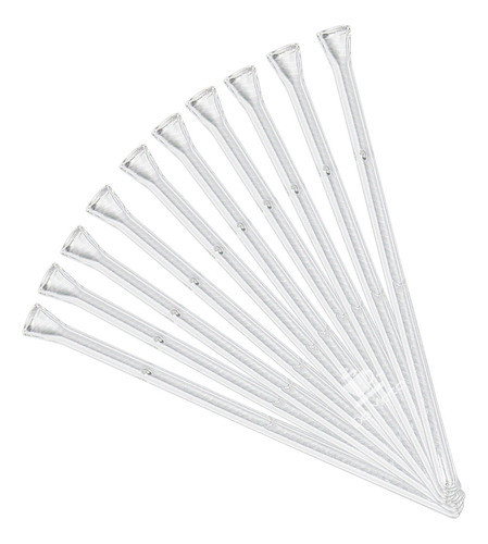 Kit 10 Piteiras De Vidro Extra Longa 4mm - Da Mata 0