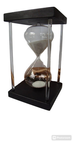 Reloj De Arena 60', En Vidrio Soplado 26 X 14 Cm. Terapia !! 0