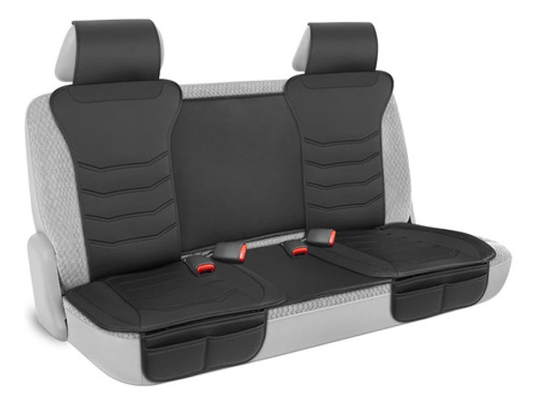 Motor Trend Luxefit Negro Faux Leather Banco Trasero Premium 0 Motor Trend Luxefit Negro Faux Leather Banco Trasero Premium 0