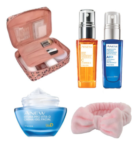 Skin Care Set De Maquillaje Porta Cosmeticos Serum Fps 50 0