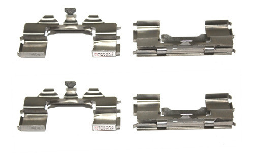 4 Molas Pinça Freio Amort. Anti-ruido Nissan Frontier Inox 1