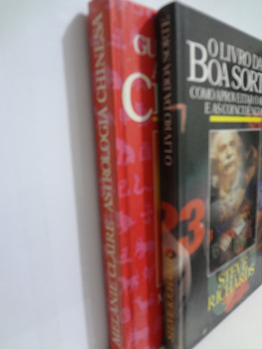 2 Livros Astrologia Chinesa M. Claire  + Livro Da Boa Sorte 1
