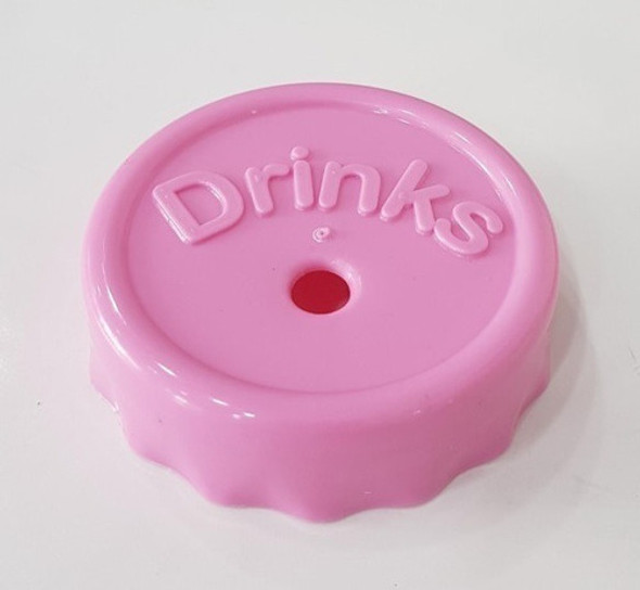 Tapon Drink Con Orificio Para Frasco De Vidrio X 50 Unidades 1