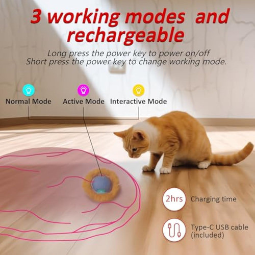 Juguetes Eléctricos Recargables Para Gatos, 1