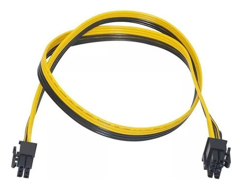 Kit 8 Cabos Energia 6 Pinos Para 8 Pinos Pci-e 70cm 0