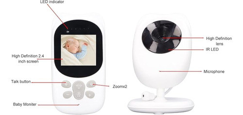 Baba Eletronica Sem Fio Bivolt Monitor De Video E Voz Visao 1