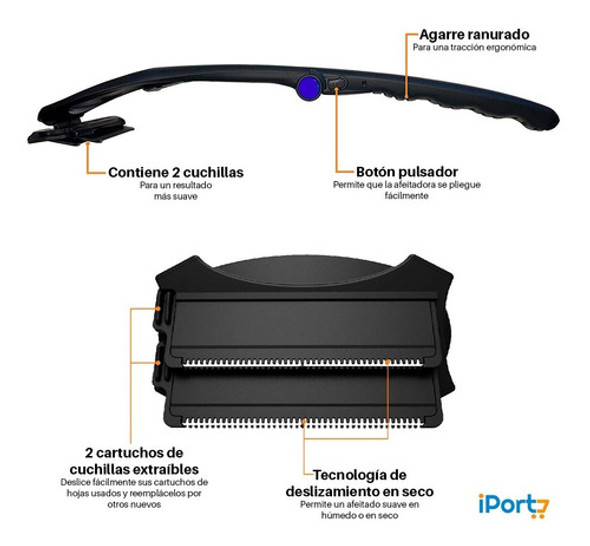 Afeitadora Espalda Hombres Depilación Que No Irrita La Piel 1 Afeitadora Espalda Hombres Depilación Que No Irrita La Piel 1