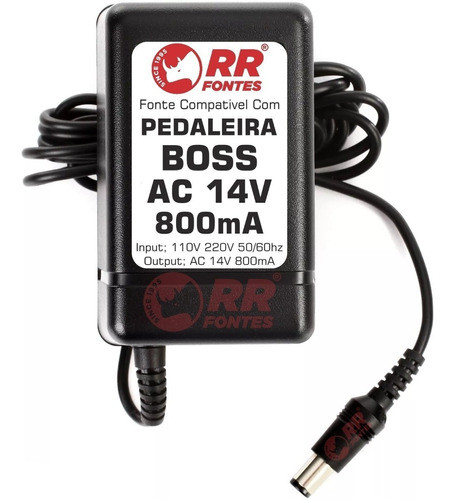 Fonte Pedal Pedaleira Roland Boss Me-6 14v Ac 800ma 0
