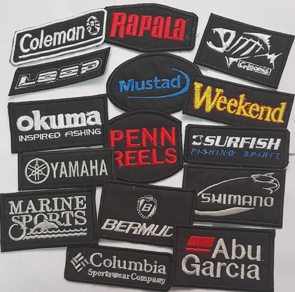 Parche Bordado De Pesca Por Unidad 1