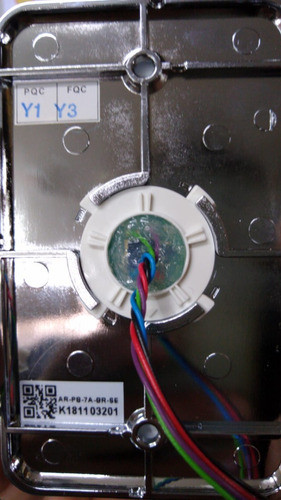 Pulsador Salida No Touch Frente Aluminio Led Bicolor Ant870 1