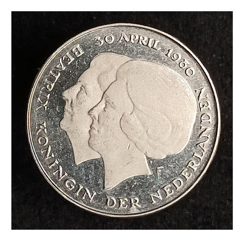 Holanda 1 Goulden 1980 Sc Km 200 Nueva Reina 0