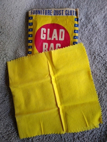 Antigua Franela Glad Rag Made In Usa,0.50 X 0.42cm En Envase 0