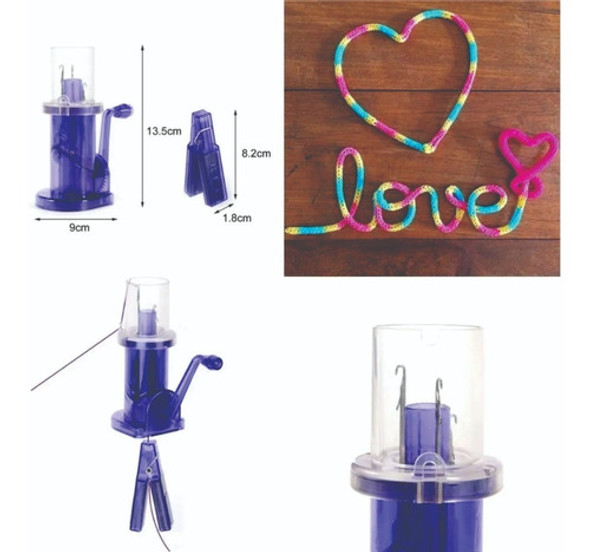 Máquina De Fazer Tricotin Tear Manivela Rabo De Gato 1