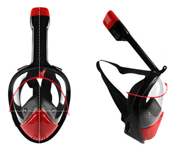 Antiniebla Completo Cara Máscara De Snorkel Buceo Gafas De B 1